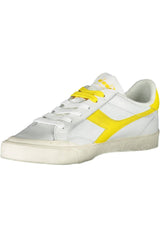 Eleganti sneaker diadora al pizzo bianco