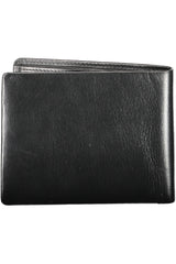 Elegante schwarze Leder -Herrenbrieftasche