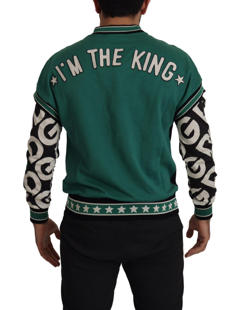 Pull de pull de Crewneck Regal - noir et vert