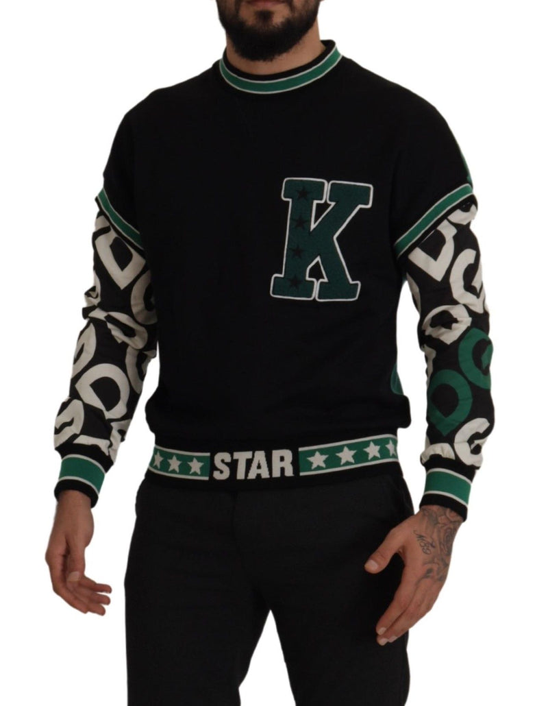 Pull de pull de Crewneck Regal - noir et vert