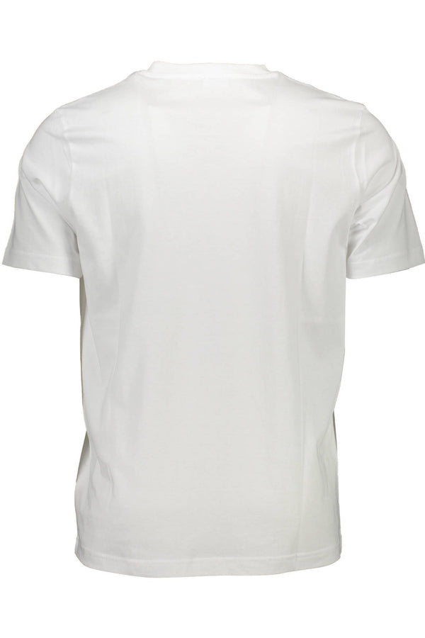 Crisp White Crew Neck Logo Tee