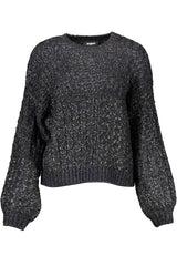 Schicke kontrastierende Details runder Nackenpullover