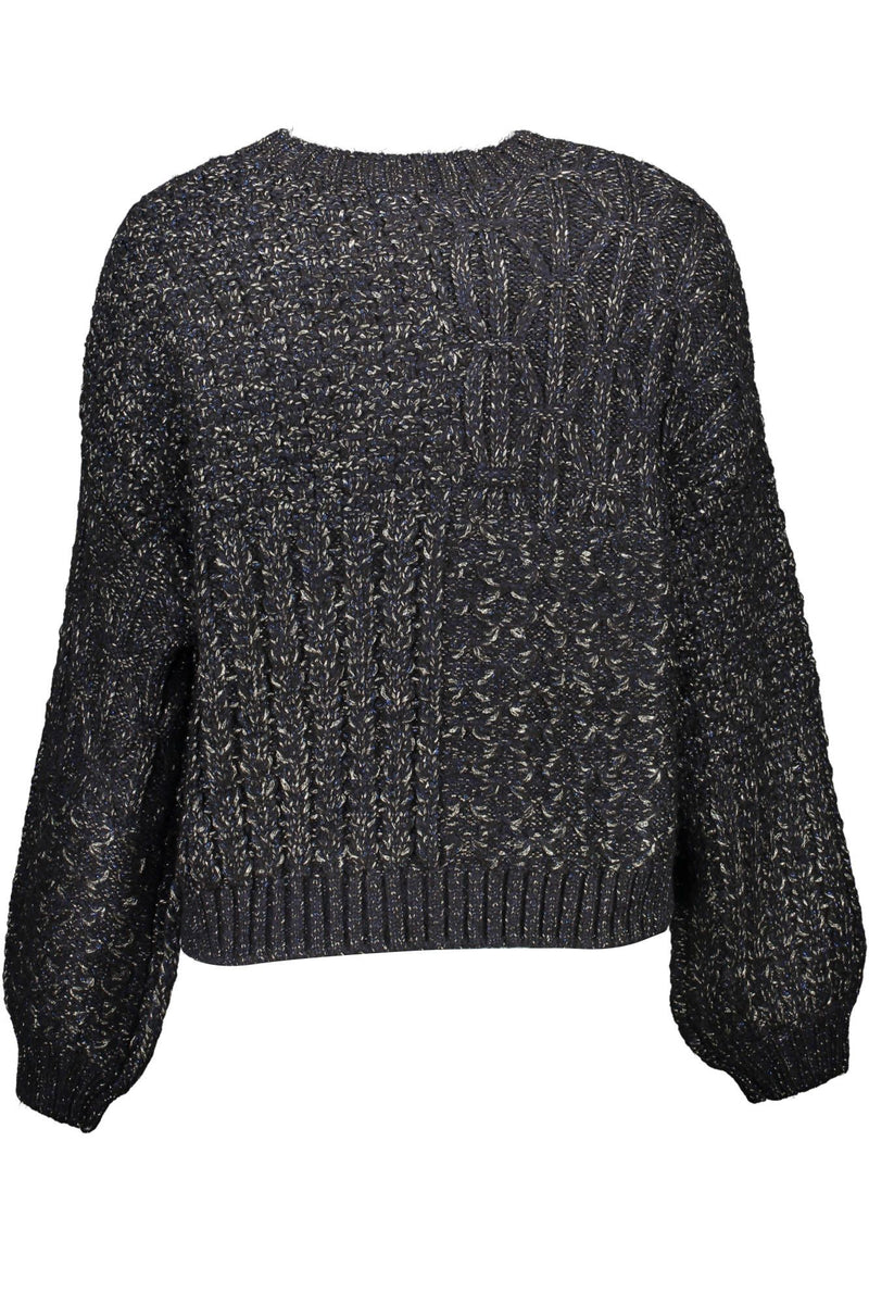 Schicke kontrastierende Details runder Nackenpullover