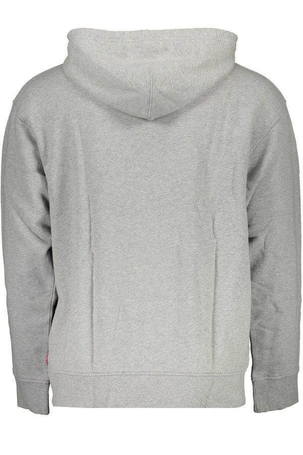 Sudadera con capucha gris clásica