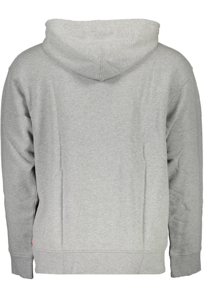 Sudadera con capucha gris clásica