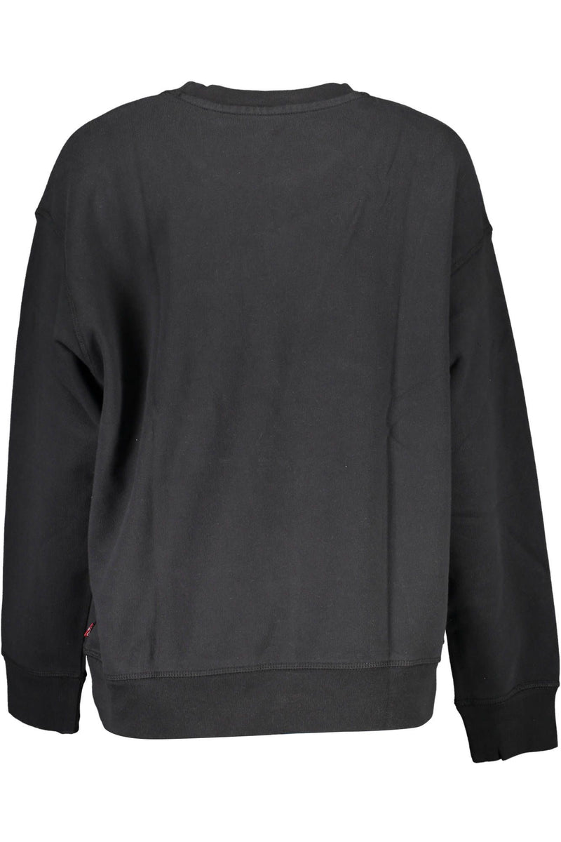 Sweat-shirt de logo en coton noir chic