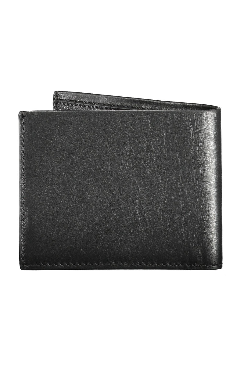 Sleek Black Leather RFID Wallet