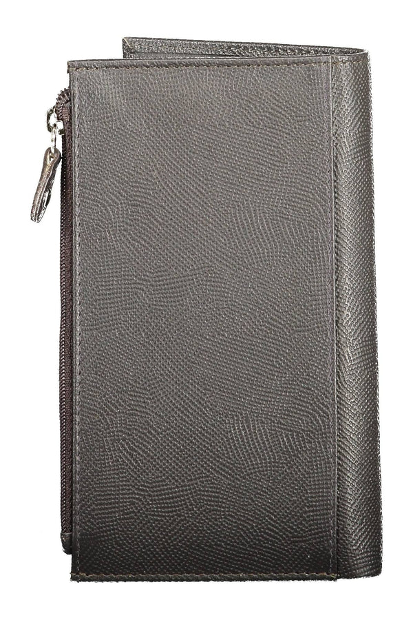 Elegante portafoglio bifold in pelle con tasca per moneta