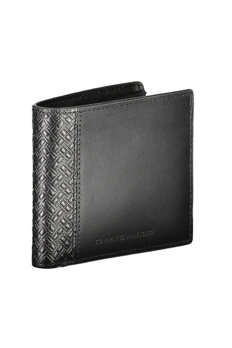 Elegant Black Leather Bi-Fold Wallet