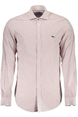 Elegant Purple Cotton Dress Shirt