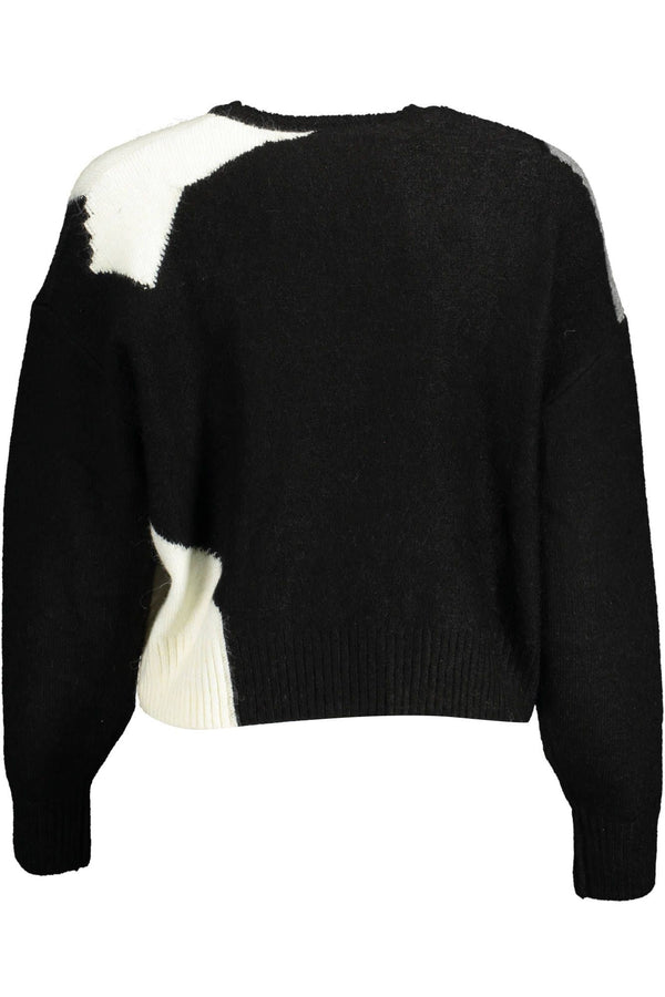 Chic kontrastierender Langarmpullover