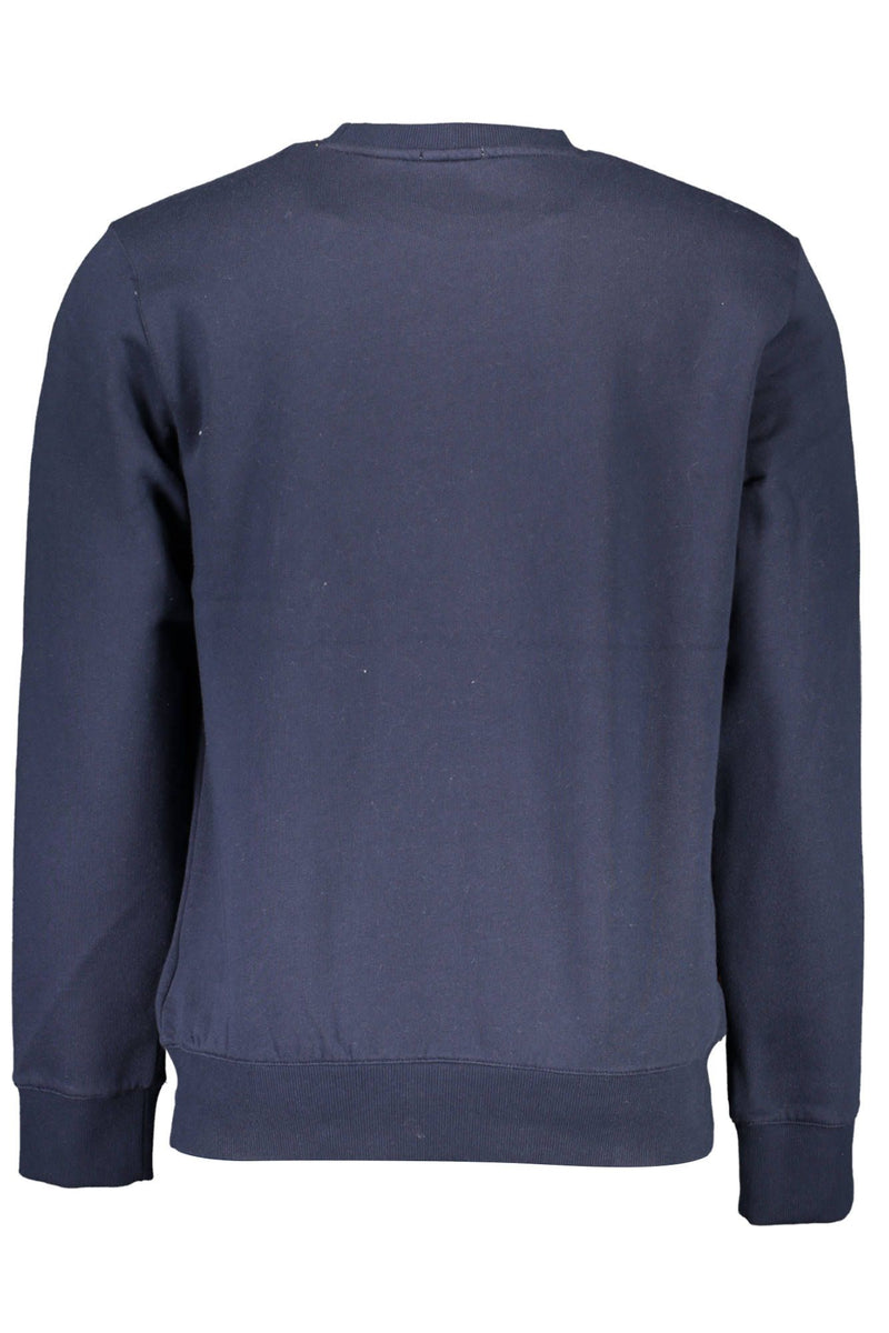 Sudadera de algodón orgánico azul elegante