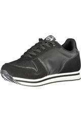 Elegant Contrasting Laced Sports Sneakers