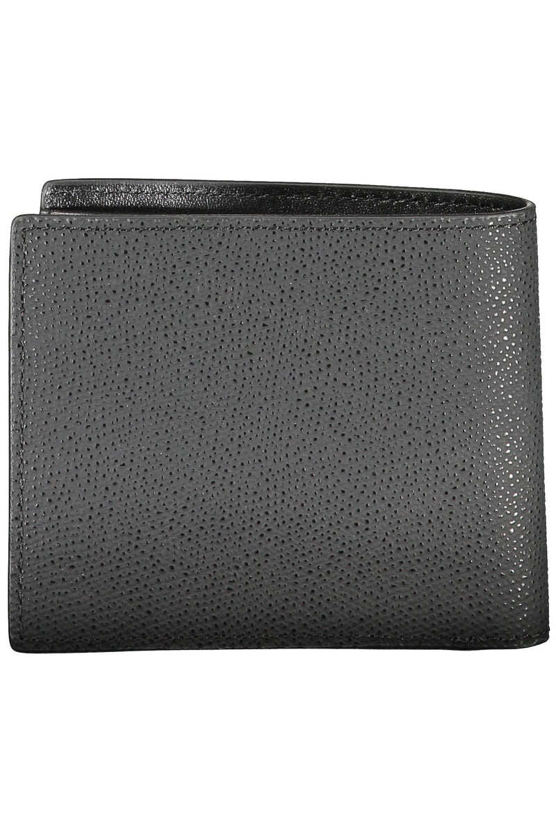 Chic Black Bifold Wallet with Coin Purse