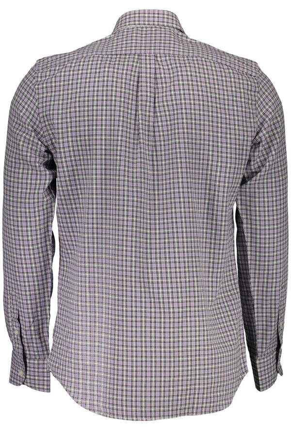 Purple Cotton Men Shirt