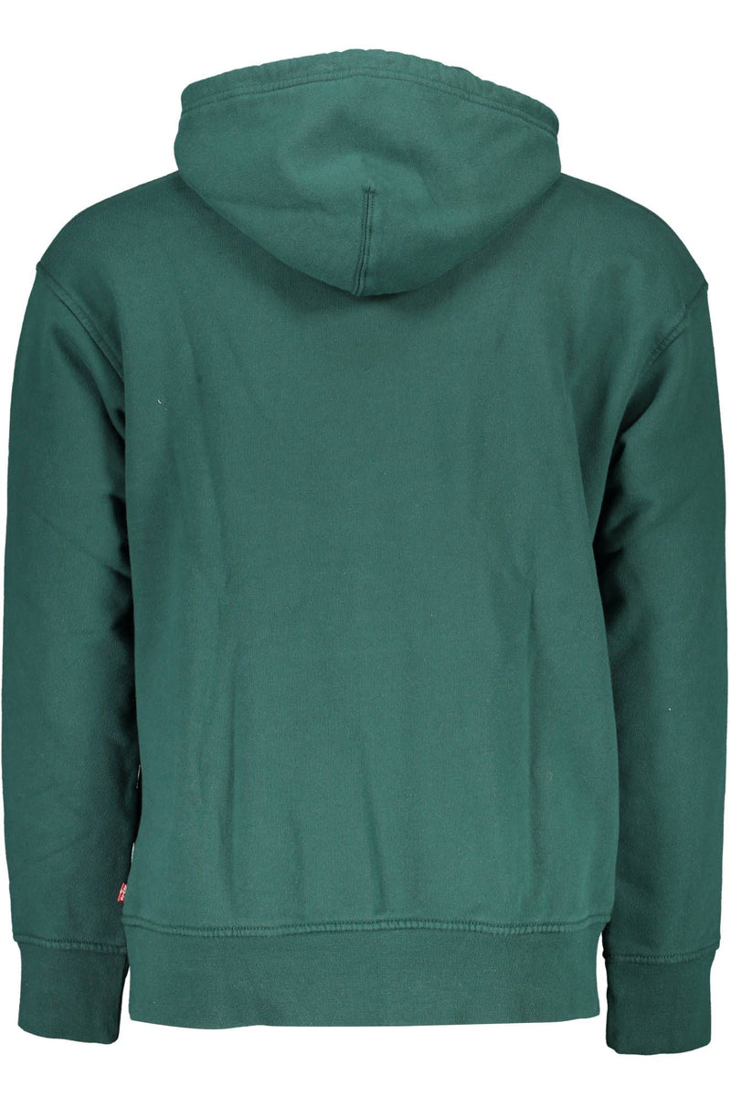 Chic Green mit Kapuze -Baumwoll -Sweatshirt