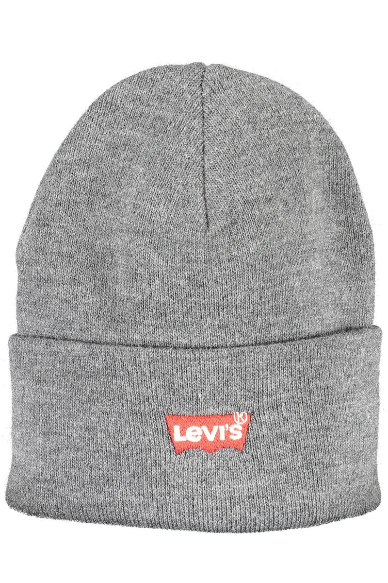 Cappello logo ricamato chic in grigio