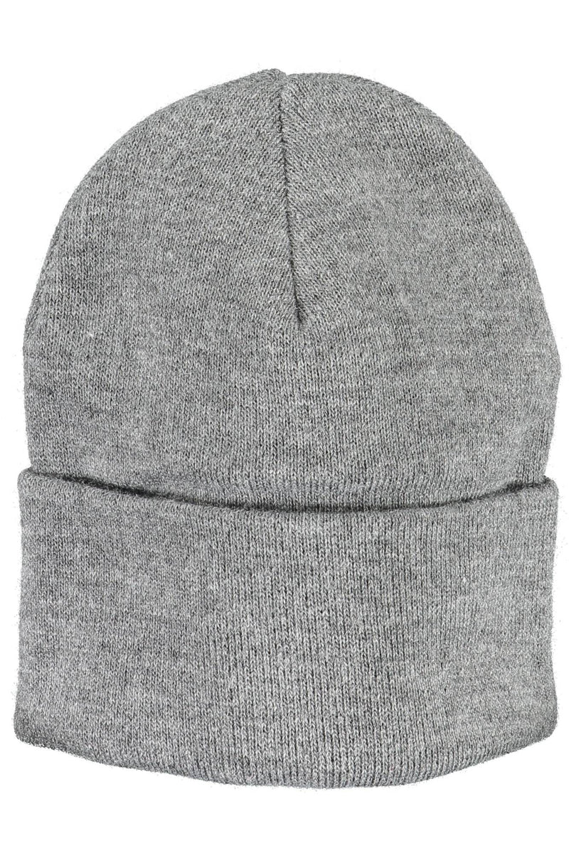 Cappello logo ricamato chic in grigio