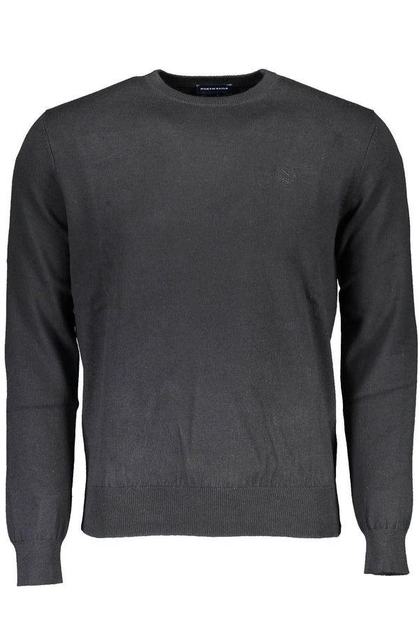 Maglione nero ricamato ecologico