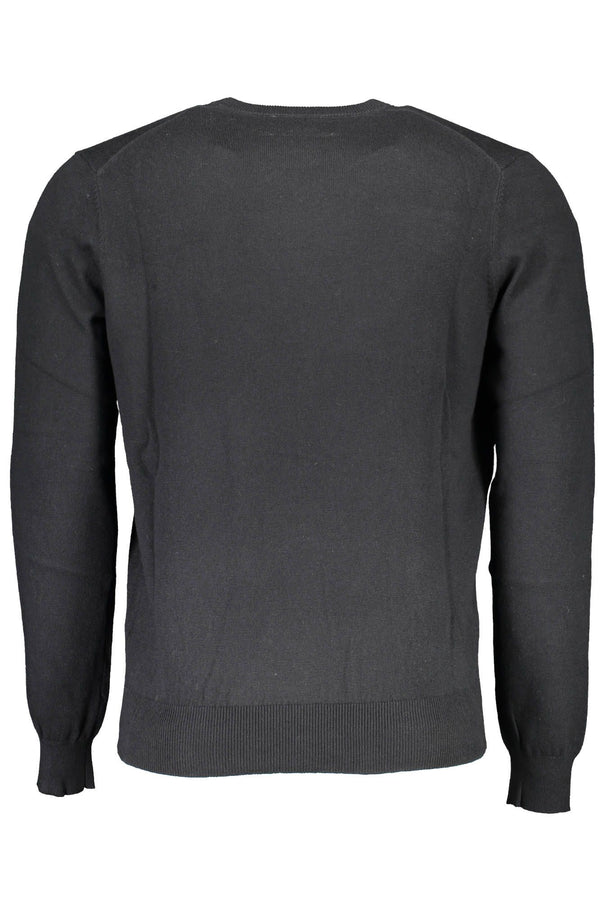 Maglione nero ricamato ecologico