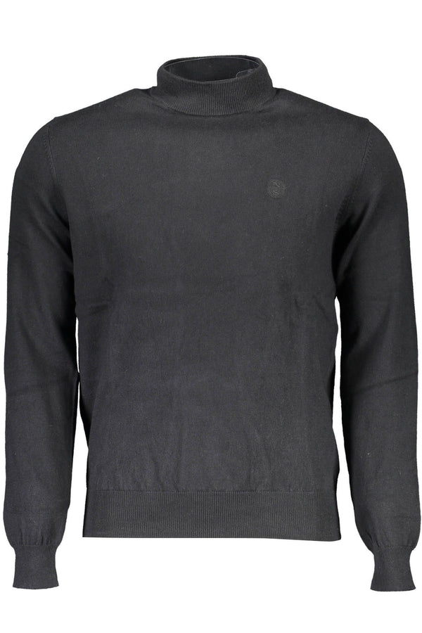 Öko-Chic-Rollkragenpullover mit eleganter Stickerei