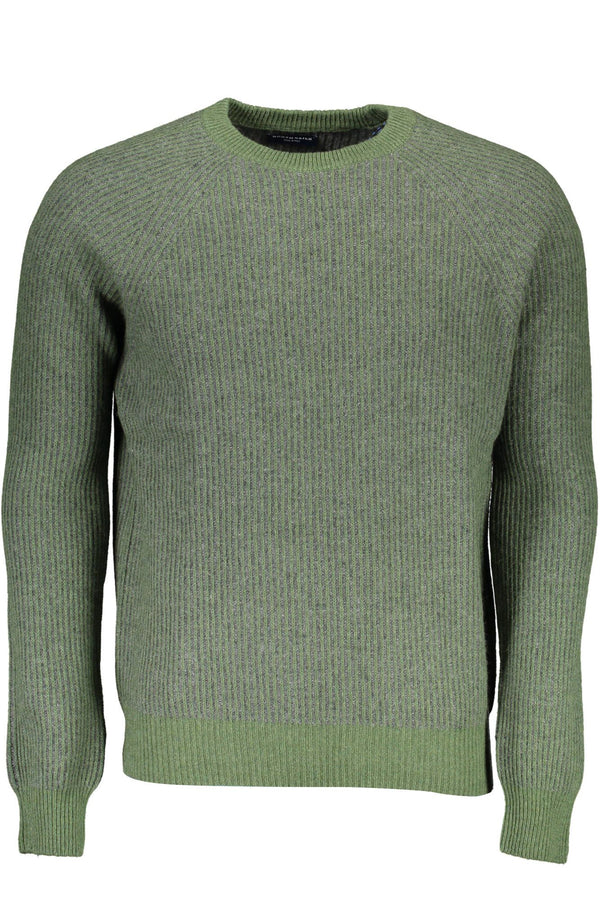 Maglione verde con misto eco-consapevole di lana