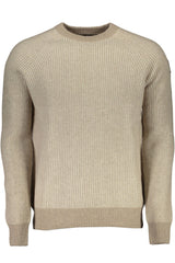 Maglione di lana beige eco-consapevole