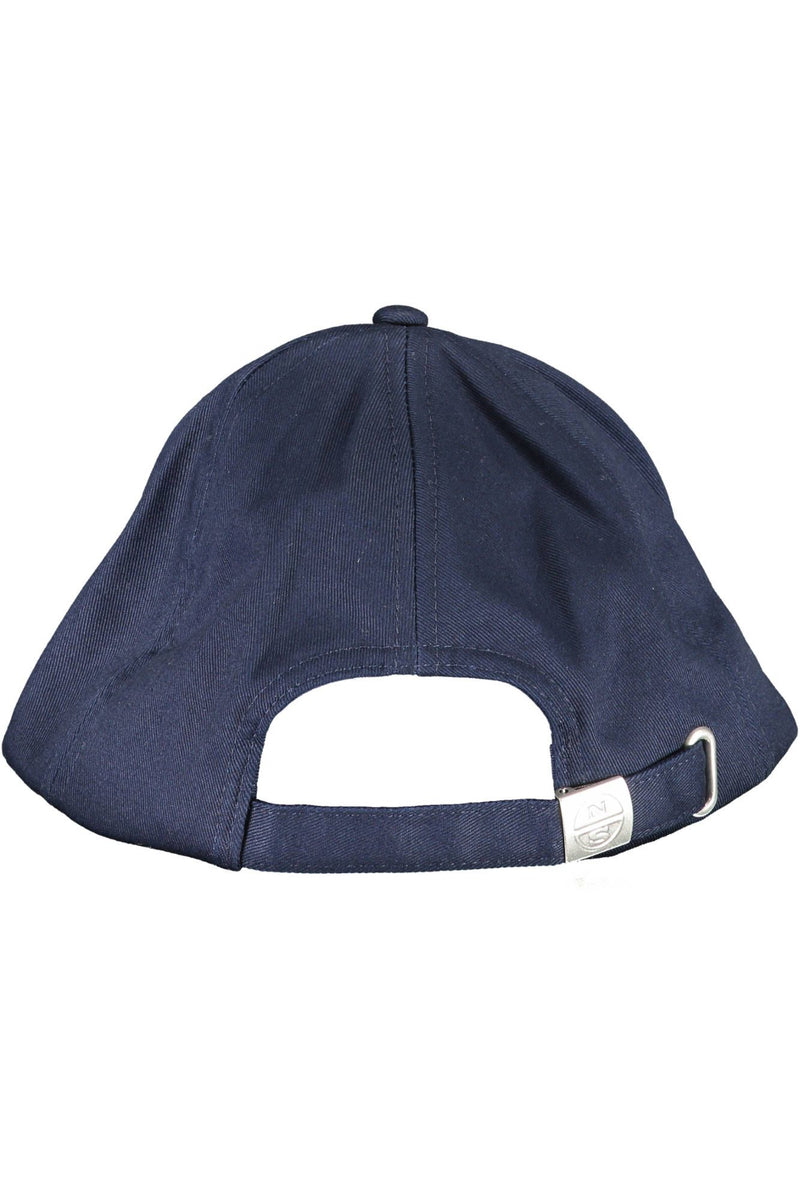 Gorra de algodón bordado azul elegante