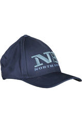 Gorra de algodón bordado azul elegante