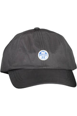 Casquette de visière noire élégante avec détail du logo