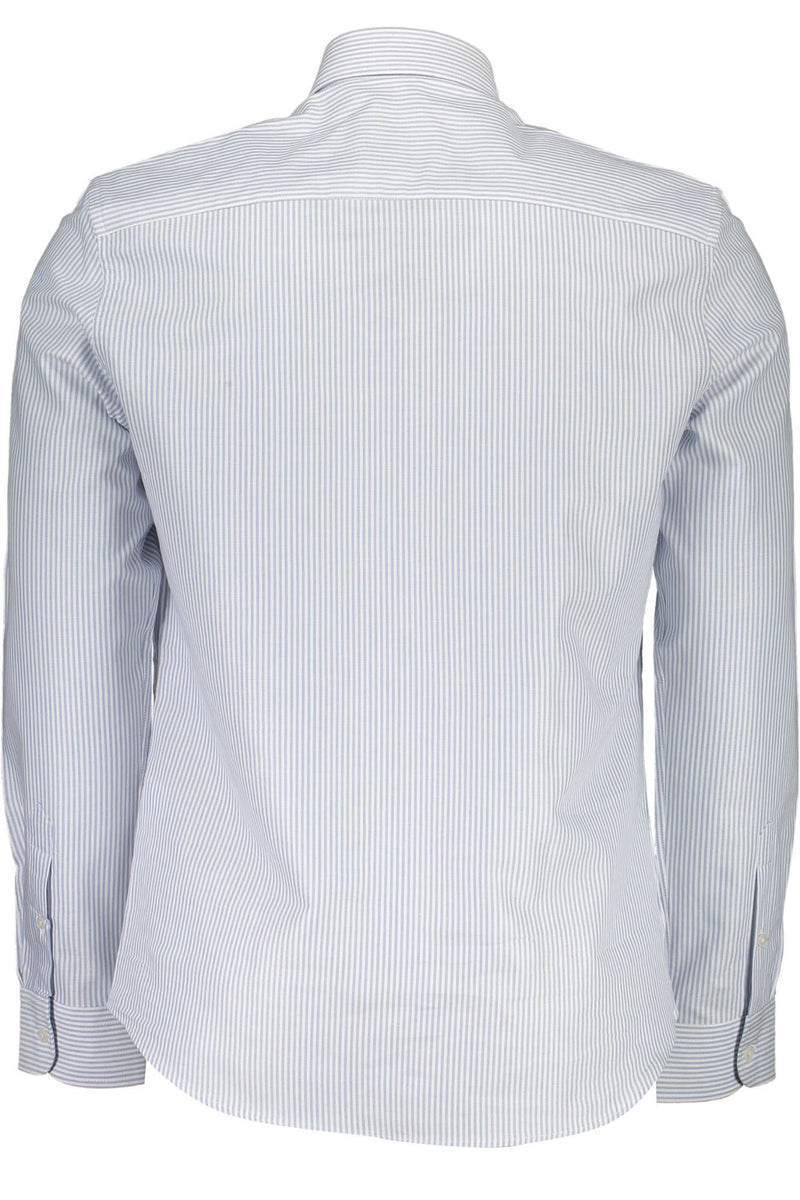 Camicia classica a bottone azzurro