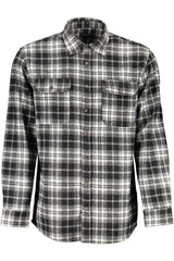 Black Polyester Men Shirt