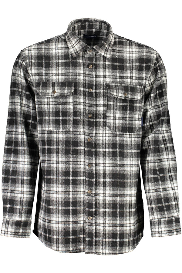 Black Polyester Men Shirt