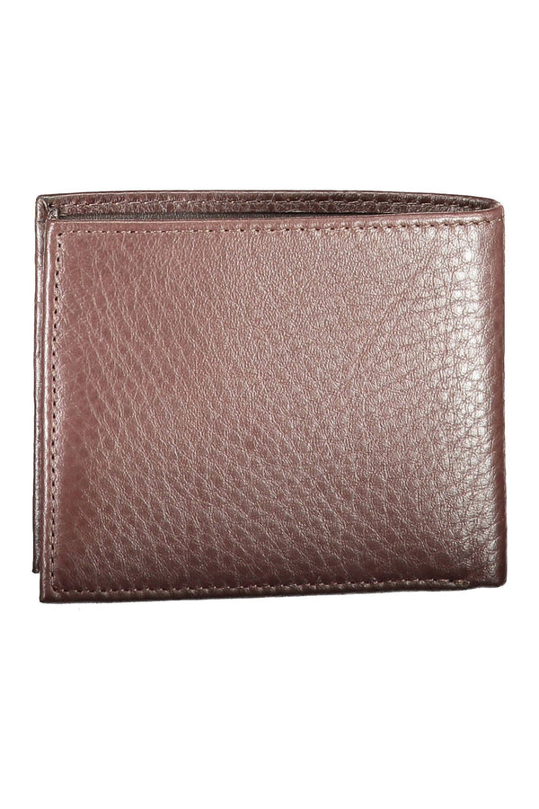 Elegant Brown Leather Bi-Fold Wallet