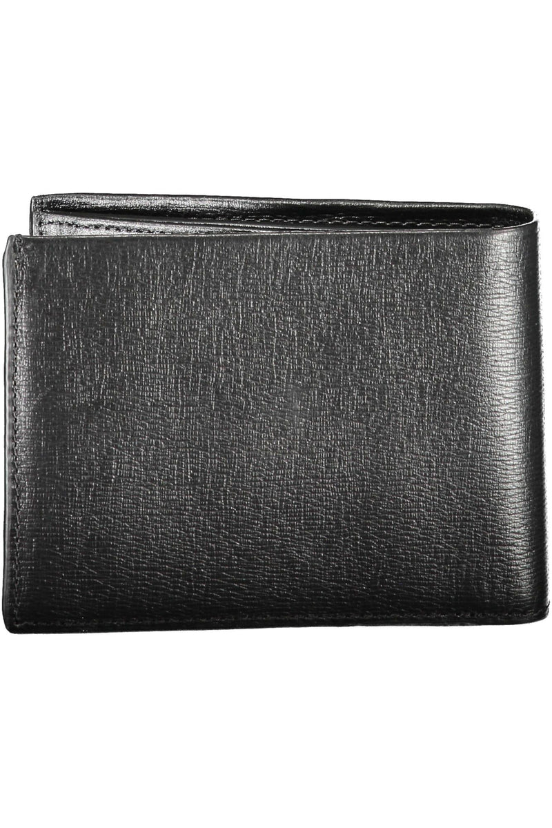 Sleek Black Leather Wallet with RFID Protection