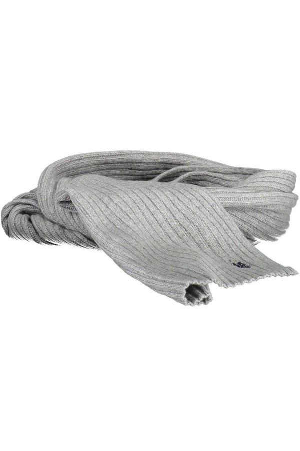 Eleganter grauer Woll-Woll-Cashmere-Mischschal