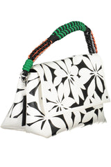 Chic White Contrasting Detail Shoulder Bag