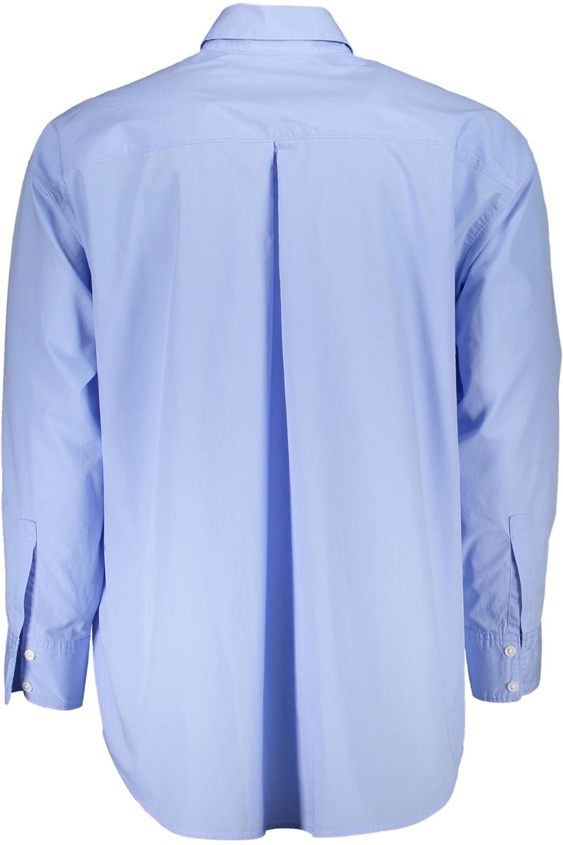 Elegante camicia a maniche lunghe azzurra