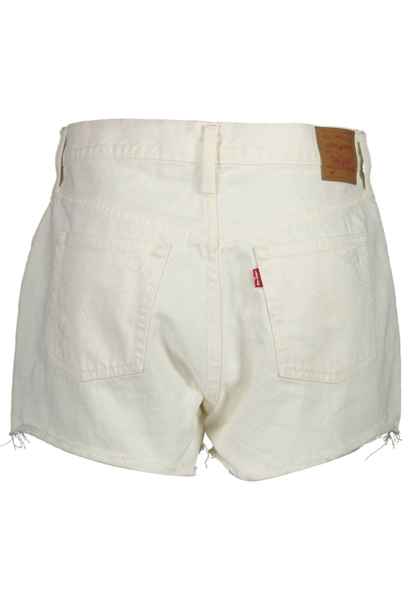 Shorts in denim bianco chic con fascino classico