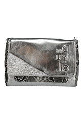 Bolso de poliuretano de plata elegante