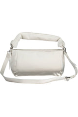 White Polyester Women Handbag