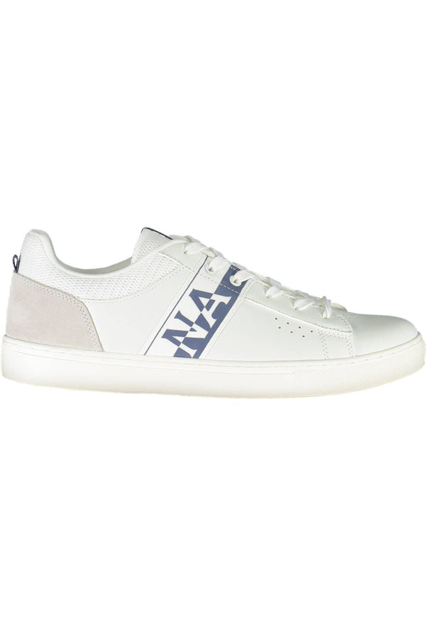 Sneaker al pizzo bianco chic con accento logo