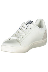 Sneaker al pizzo bianco chic con accento logo