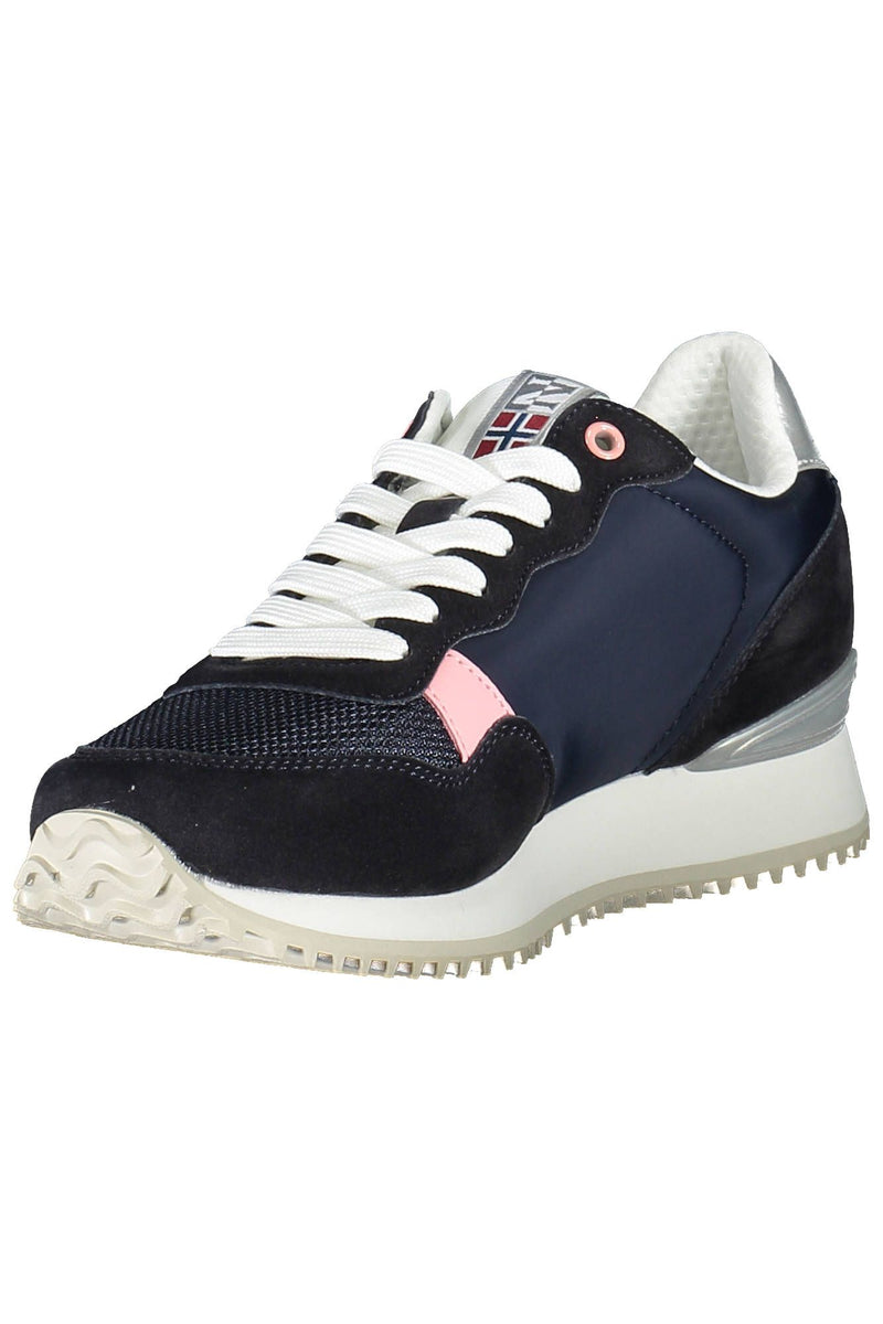 Blue Polyester Women Sneaker