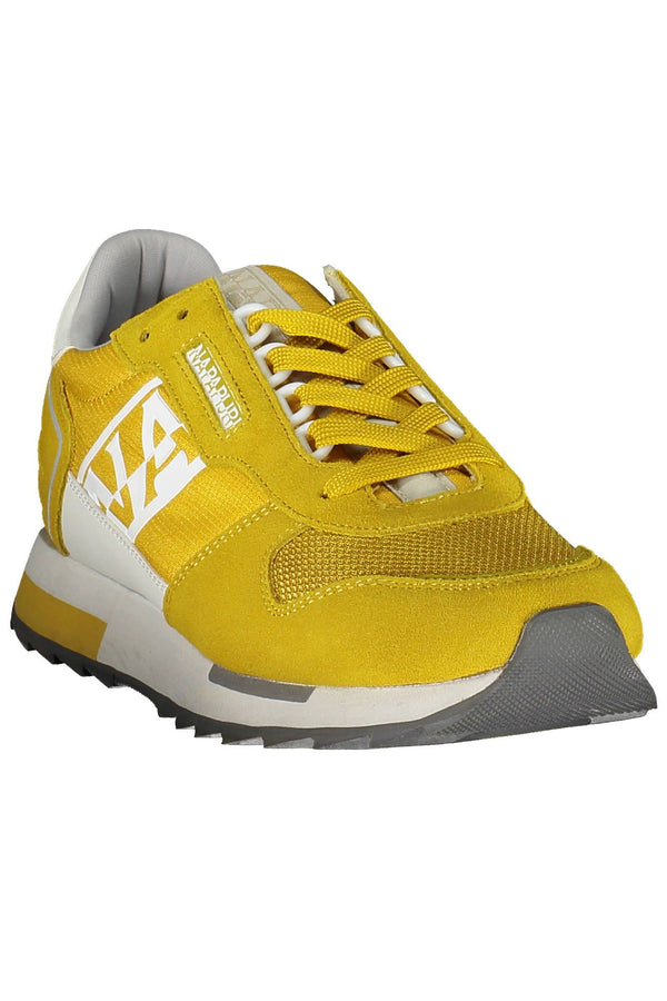 Zapatillas de deporte deportivo de encaje amarillo elegantes