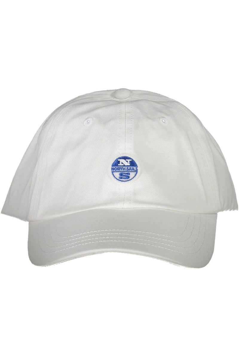 Elegante gorra de visera blanca con detalle del logotipo