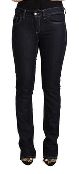 Chic Low Taille Skinny Jeans in zeitloser Schwarz