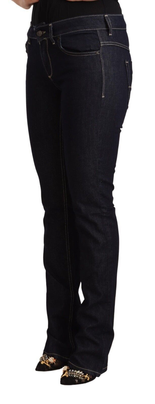 Chic Low Taille Skinny Jeans in zeitloser Schwarz