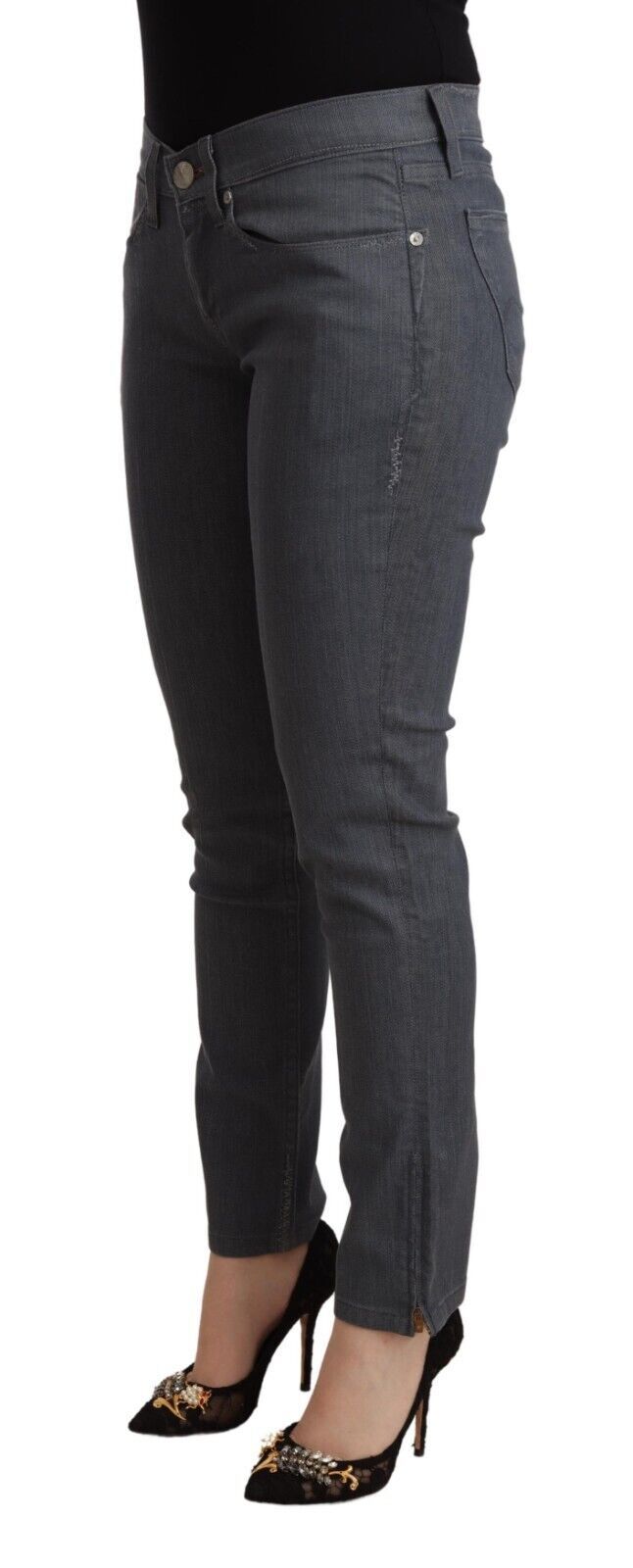 Chic Slim Fit Grey Jeans Freude