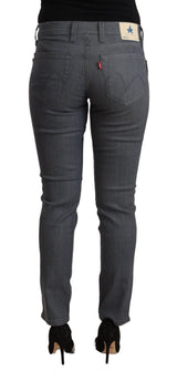 Chic Slim Fit Grey Jeans Freude